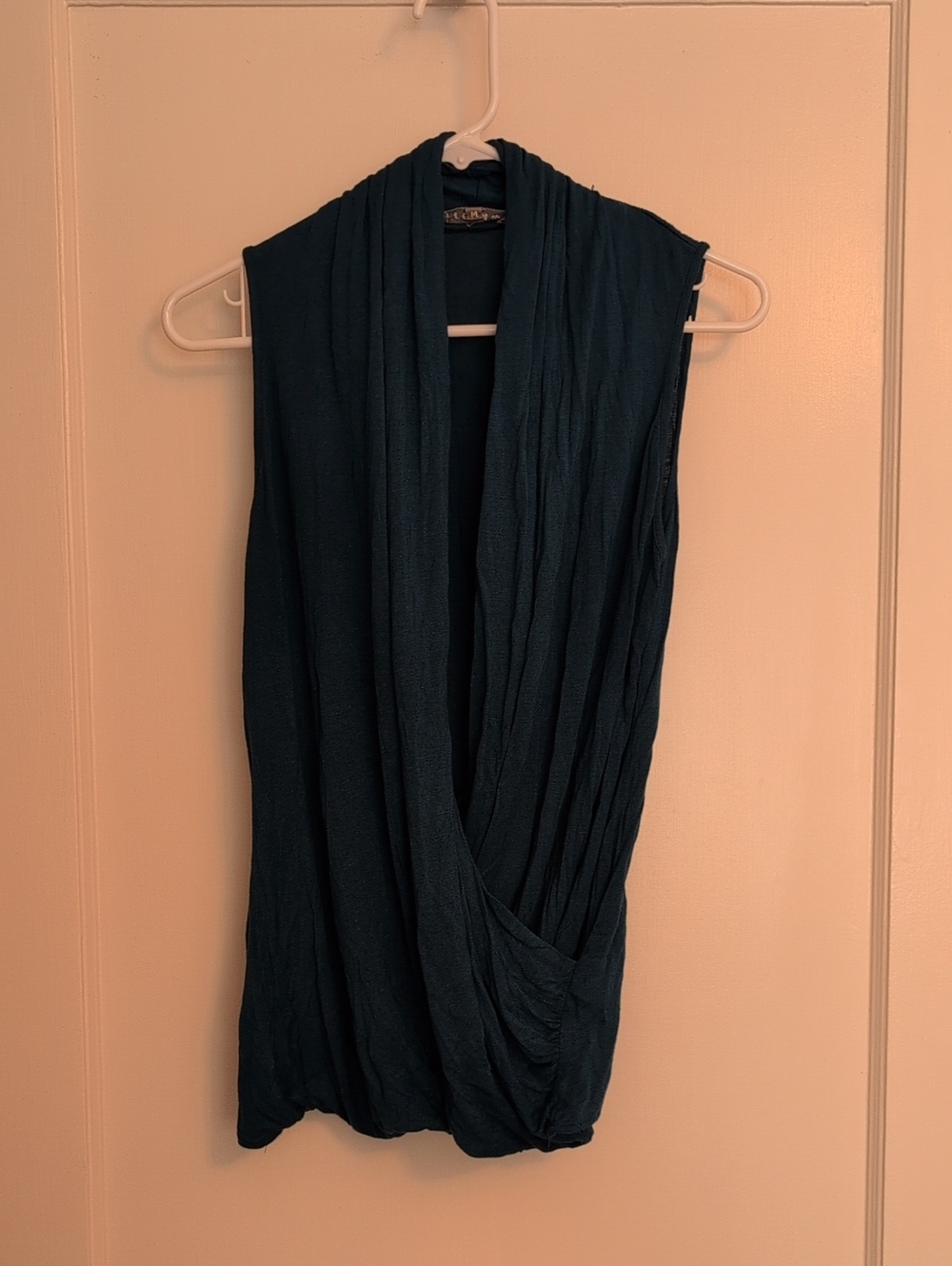 Jigsaw Draped Sleeveless Camisole - Teal Green